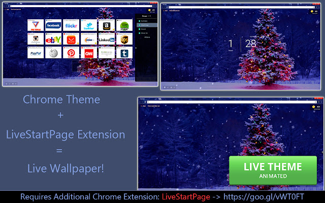 Christmas Tree in Snow [LSP]  from Chrome web store to be run with OffiDocs Chromium online